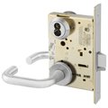 Sargent Office or Entry Mortise Lock, LN Rose, J Lever, LFIC Prep Less Core, Satin Chrome 60-8205 LNJ 26D